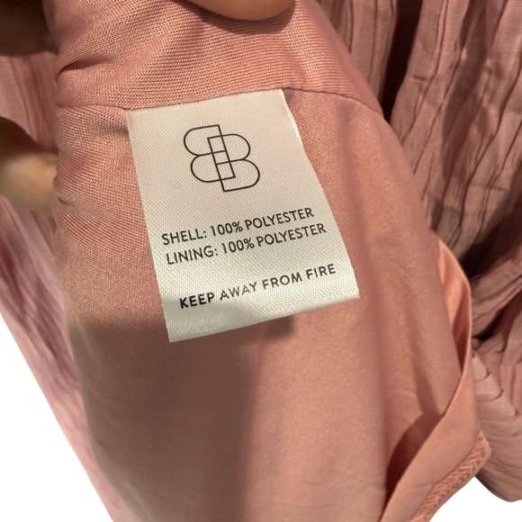 Baltic Born Dalton Pleated Midi Dress - Blush Size Medium - Picture 5 of 10